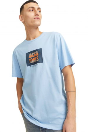 Tricou JACK &JONES Hudson - 12268477-Chambray Blue [2]