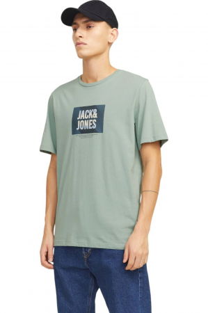 Tricou JACK &JONES Hudson - 12268477-Iceberg Green [0]