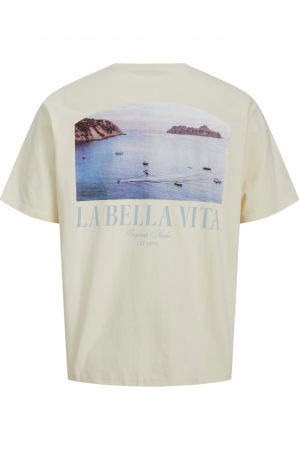 Tricou JACK &JONES Hydra Photo - 12276825-Antique White [3]