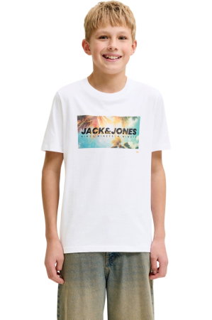 COPII - Tricou JACK &JONES Indiana SS JNR - 12289947-Bright White