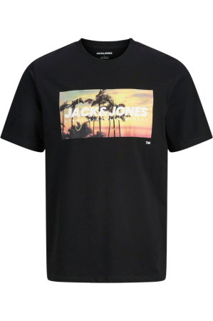 BĂRBAŢI - Tricou JACK &JONES Indiana SS PLS - 12295984-Black
