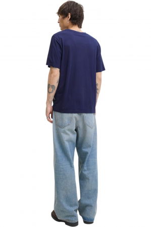 Tricou JACK &JONES Inwood Block Branding - 12283628-Ocean Cavern [1]