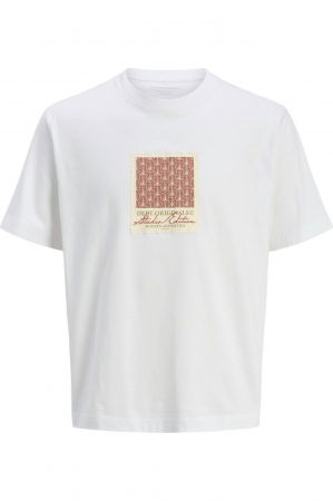 REDUCERI - Tricou JACK &JONES Islington AOP - 12273019-Bright White