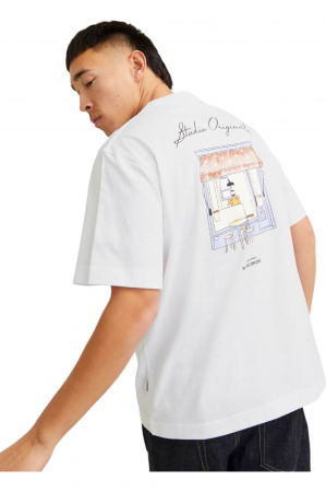 Tricou JACK &JONES Islington Back - 12273015-Bright White [2]