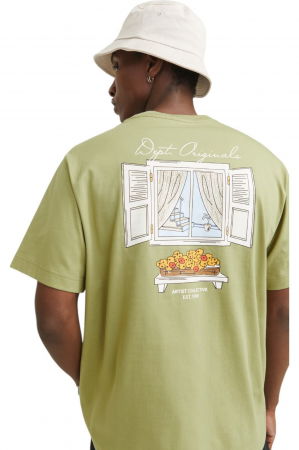 Tricou JACK &JONES Islington Back - 12273015-Cedar [2]