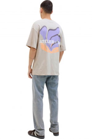 Tricou JACK &JONES James - 12268471-Moonbeam [1]