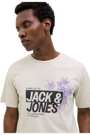 Tricou JACK &JONES Jaxon LN - 12269390-Moonbeam [2]