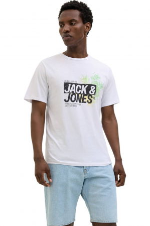 TRICOURI - Tricou JACK &JONES Jaxon LN - 12269390-White