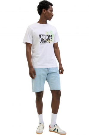Tricou JACK &JONES Jaxon LN - 12269390-White [3]