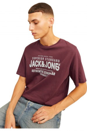 Tricou JACK &JONES Jeans - 12256779-Wine [3]