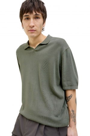 Tricou JACK &JONES Leo Knit Polo - 12268275-Agave Green [2]