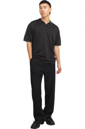 Tricou JACK &JONES Leo Knit Polo - 12268275-Caviar [4]
