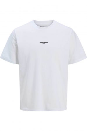 REDUCERI - Tricou JACK &JONES Lido AOP Back Print - 12276629-Bright White