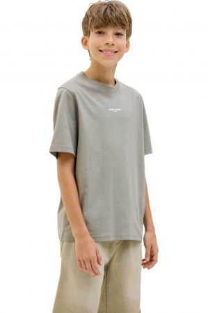 ÎMBRĂCĂMINTE - Tricou JACK &JONES Lido AOP Back Print JNR - 12278705-Shadow