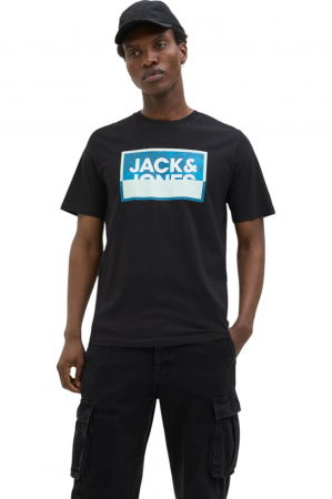 REDUCERI - Tricou JACK &JONES Logan Summer Print - 12283825-Black