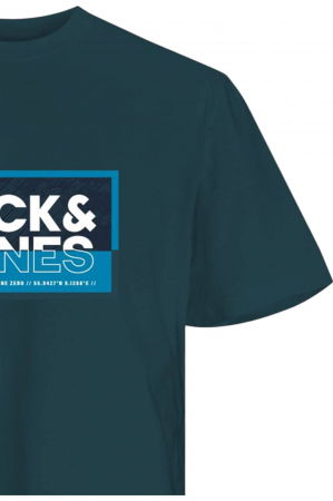 Tricou JACK &JONES Logan Summer Print - 12283825-Deep Teal [2]