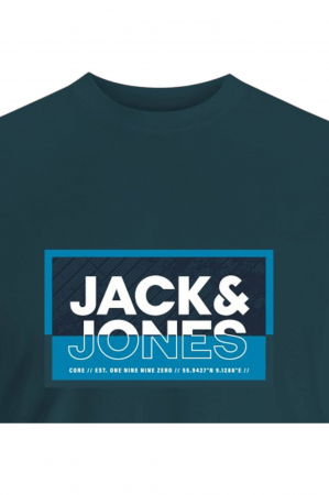 Tricou JACK &JONES Logan Summer Print - 12283825-Deep Teal [1]