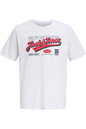 Tricou JACK &JONES Logo O-Neck SN - 12299017-White [5]