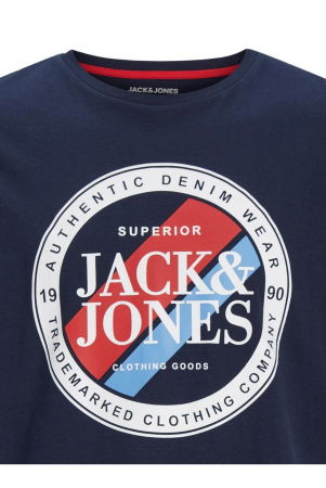 Tricou JACK &JONES Loof - 12248624-Navy Blazer [1]