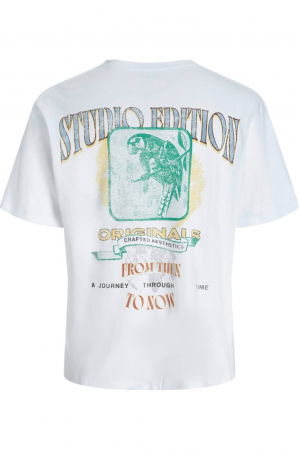 Tricou JACK &JONES Lucca Graphic - 12276601-Bright White [1]