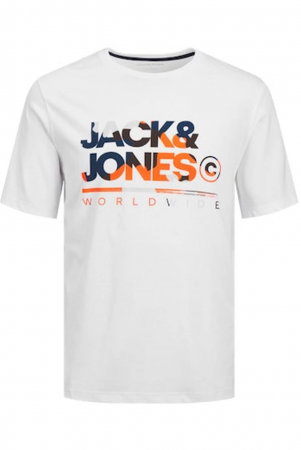 Tricou JACK &JONES Luke - 12256785-White [0]