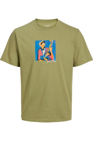 REDUCERI - Tricou JACK &JONES Manchester Cubism - 12273378-Cedar