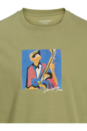 Tricou JACK &JONES Manchester Cubism - 12273378-Cedar [1]