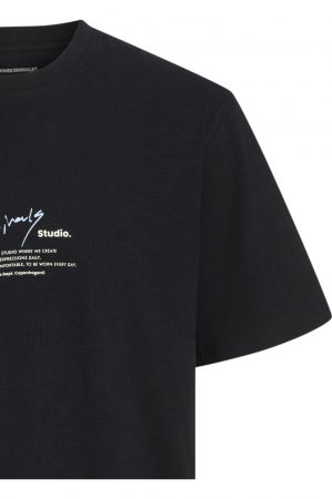 Tricou JACK &JONES Manchester Script - 12273373-Black [2]