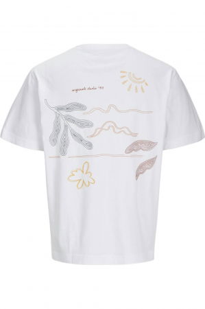 Tricou JACK &JONES Marrakesh Sketch - 12273388-Bright White [3]