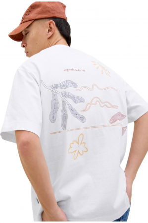 Tricou JACK &JONES Marrakesh Sketch - 12273388-Bright White [2]