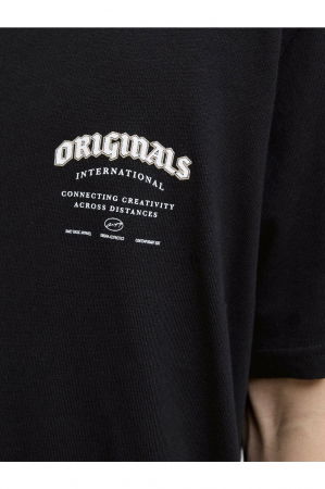 Tricou JACK &JONES Meadows Typo - 12283848-Black [3]