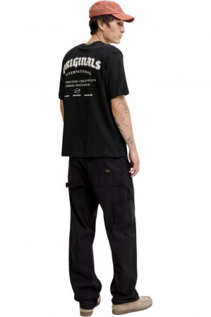 Tricou JACK &JONES Meadows Typo - 12283848-Black [1]