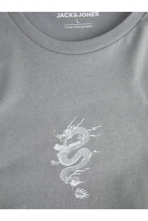 Tricou JACK &JONES Miko Crew JNR - 12279679-Ultimate Grey [3]