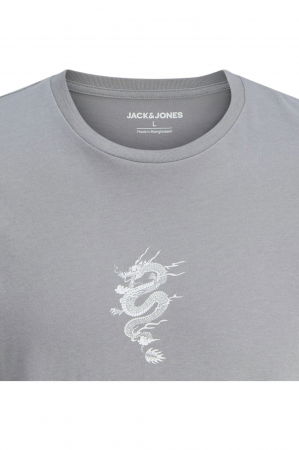 Tricou JACK &JONES Miko Crew JNR - 12279679-Ultimate Grey [4]