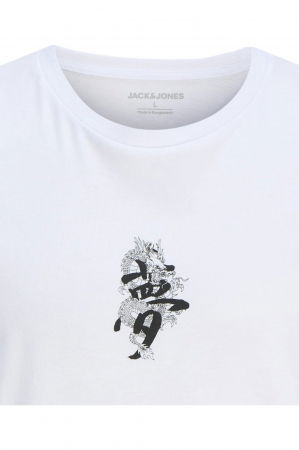 Tricou JACK &JONES Miko Crew JNR - 12279679-White [2]