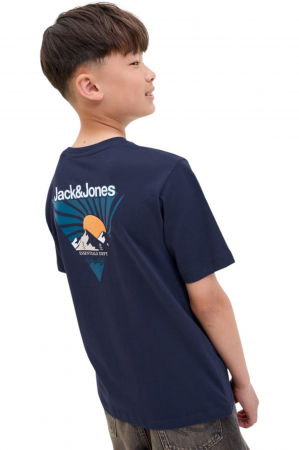 Tricou JACK &JONES Mine Crew JNR - 12279668-Navy Blazer [2]