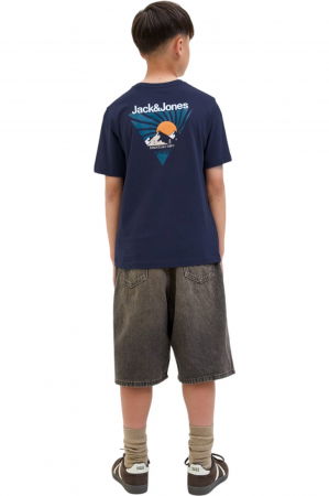 Tricou JACK &JONES Mine Crew JNR - 12279668-Navy Blazer [1]