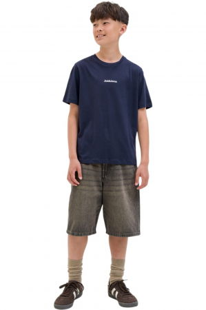 Tricou JACK &JONES Mine Crew JNR - 12279668-Navy Blazer [3]