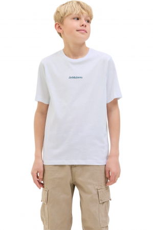 ÎMBRĂCĂMINTE - Tricou JACK &JONES Mine Crew JNR - 12279668-White