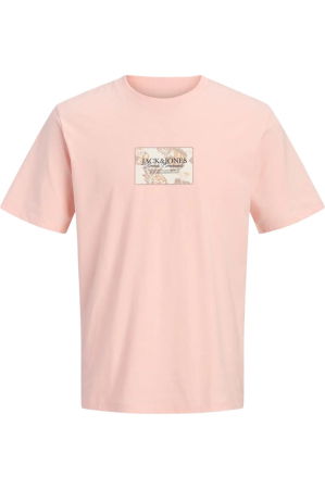 NOUTĂŢI - Tricou JACK &JONES Montauk Front - 12297890-Peach Melba