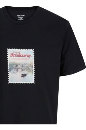 Tricou JACK &JONES Montauk Photo - 12290890-Black [2]