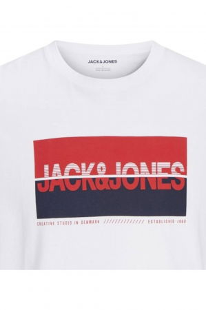 Tricou JACK &JONES Nolan - 12256804-White [1]