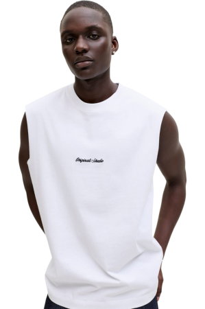 Tricou JACK &JONES Norrebro Emb SI LN - 12292009-Bright White [3]