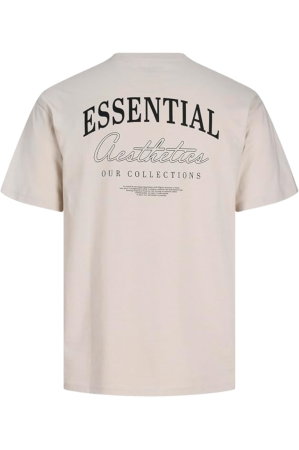 Tricou JACK &JONES Organic Relaxed Studio SN - 12299416-Moonbeam [1]