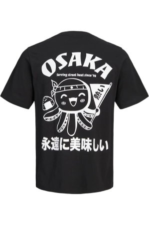 Tricou JACK &JONES Osaka Back Print SS - 12297699-Black [1]