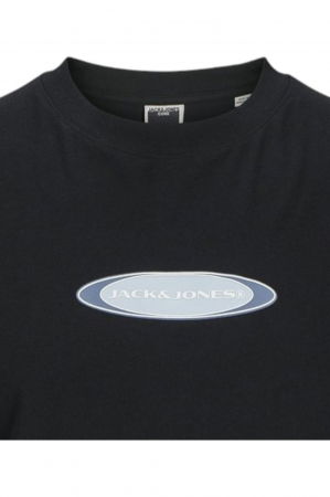 Tricou JACK &JONES Pacer Branding - 12273880-Black [1]