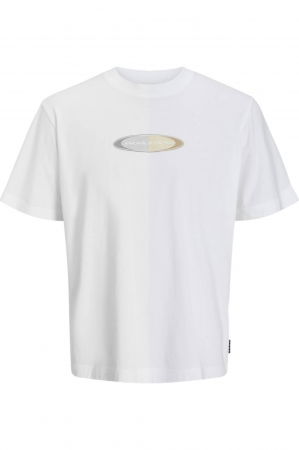 BĂRBAŢI - Tricou JACK &JONES Pacer Branding - 12273880-Bright White