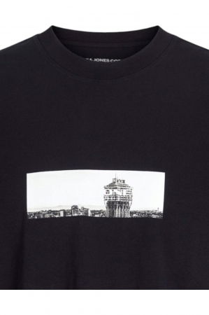 Tricou JACK &JONES Pacer Photo Branding - 12273775-Black [1]