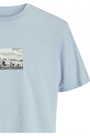 Tricou JACK &JONES Pacer Photo Branding - 12273775-Subdued Blue [2]