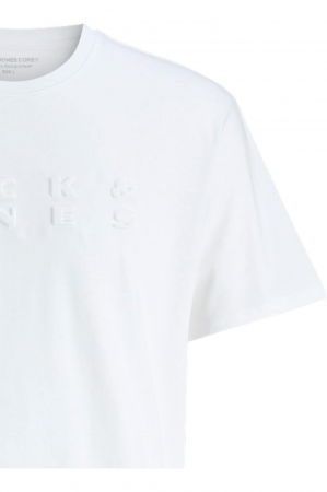 Tricou JACK &JONES Pacer Print - 12273295-Bright White [3]